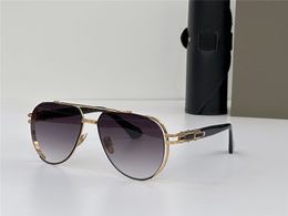 Nuevo diseño de moda para hombre, gafas de sol GREDF-ENE ONE, marco de metal con forma de piloto, estilo simple y generoso, gafas de protección UV400 para exteriores de alta gama