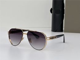 Nuevo diseño de moda para hombre, gafas de sol GREDF-ENE ONE, montura de metal con forma de piloto, estilo simple y generoso, gafas de protección UV400 para exteriores de alta gama