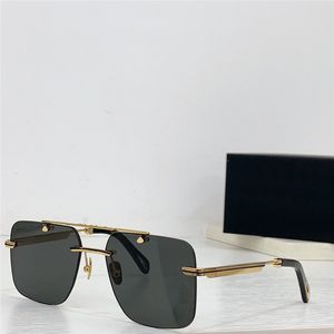 Nouveau design de mode hommes lunettes de soleil Z005 K monture en or sans monture lentille carrée avant-gardiste et style généreux lunettes de protection UV400 extérieures haut de gamme