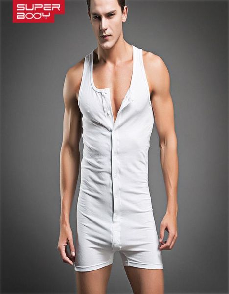 Nouveau design de mode Mentes sous-vêtements Sexy White Grey Coton Coton Underhirt Body Muscle Terre Body Singlet Flexible8624518