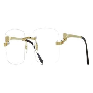 Nieuwe fashion design optische brillen 0281 vierkante randloze frame transparante lens dierenpoten Vintage eenvoudige stijl top quality290Z