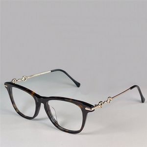 Nuevo diseño de moda, gafas ópticas 0919, montura cuadrada de acetato, patillas de metal, gafas para hombres y mujeres, lentes transparentes de estilo popular simple