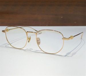 Nieuwe mode-ontwerp optische bril 8246 prachtige K gouden frame retro vorm eenvoudige en elegante stijl veelzijdige bril met doos kan lenzen op sterkte doen