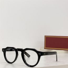 Nouveau design de mode lunettes optiques M12 forme ronde monture oeil de chat en acétate style simple et avant-gardiste lunettes haut de gamme avec boîte peut faire des lentilles de prescription