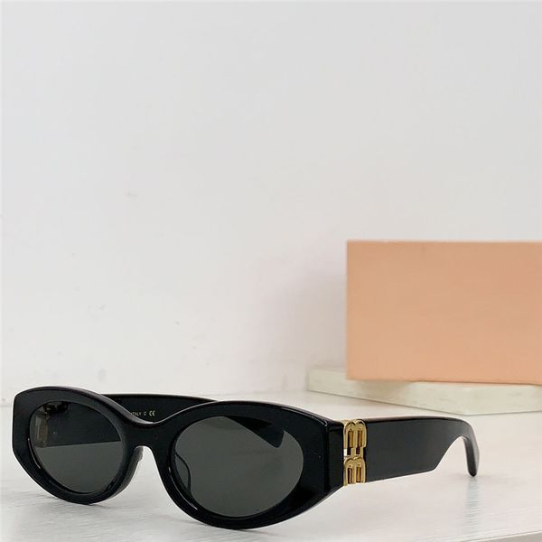 Nuevo diseño de moda, gafas de sol de ojo de gato con forma ovalada, montura de tablón de acetato 11WS, gafas de protección UV400 versátiles de estilo simple y popular
