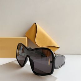 Nouveau design de mode lunettes de soleil masque surdimensionnées 40121I monture en acétate œil de chat style tendance et avant-gardiste lunettes de protection UV400 extérieures haut de gamme