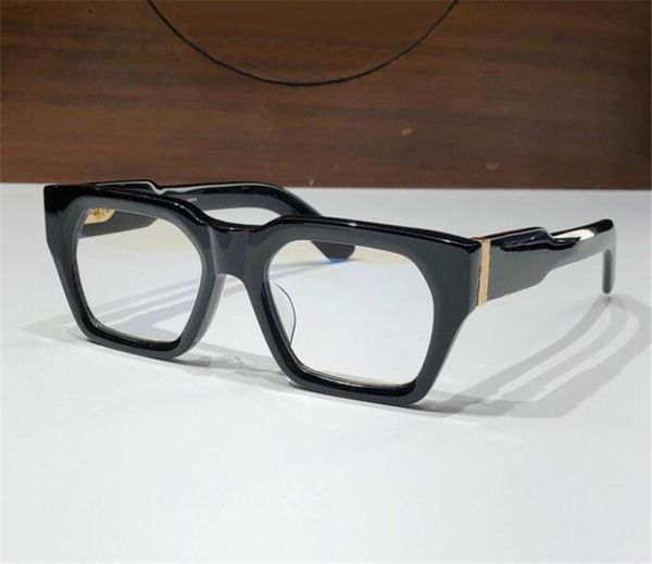 Nouveau design de mode lunettes optiques rétro 8217 cadre en acétate carré surdimensionné style simple et généreux avec boîte peut faire des lentilles de prescription de qualité supérieure