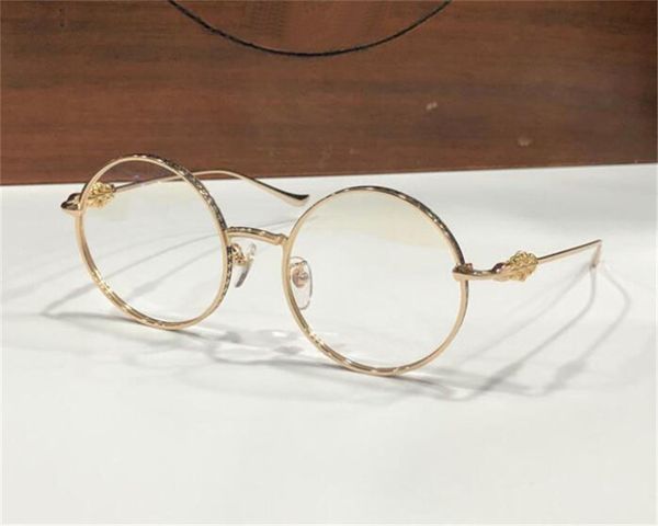 Nouveau design de mode monture métallique ronde lunettes optiques GORGINA-I style rétro simple et polyvalent avec boîte peut faire des lentilles de prescription