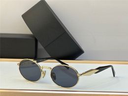 Nuevo diseño de moda, gafas de sol ovaladas pequeñas, montura de metal 65Z, forma retro, estilo simple y popular, gafas de protección UV400 versátiles