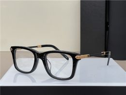 Nieuw modeontwerp vierkante frame optische brillen brillen 0160 klassieke eenvoudige en gulle stijl high -end glazen met doos kan op recept lenzen doen