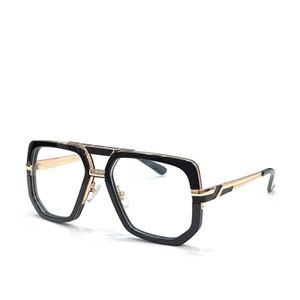 Nieuwe mode-ontwerp retro optische bril met vierkant frame 662 eenvoudige en populaire stijl Duitse mannelijke topkwaliteit bril transparant len265P