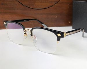 Nieuw modeontwerp vierkante optische bril met half montuur NEENERS eenvoudige en genereuze stijl veelzijdige vorm met doos kan lenzen op sterkte doen