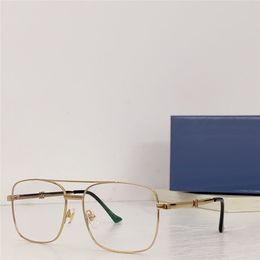 Nuevo diseño de moda gafas ópticas cuadradas 1441S exquisito marco de metal forma versátil estilo simple y popular lentes transparentes gafas de calidad superior
