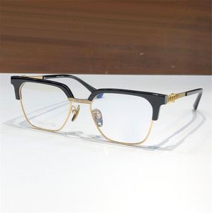 Nouveau design de mode lunettes optiques carrées 8083 monture en titane et acétate style simple et généreux lunettes légères et faciles à porter