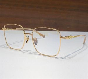 Nouveau design de mode forme carrée lunettes optiques 8244 cadre en titane exquis style simple rétro avec boîte peut faire des lentilles de prescription