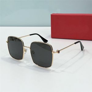 Nouveau design de mode lunettes de soleil de forme carrée 0402S monture en métal style simple et populaire lunettes de protection UV400 extérieures haut de gamme