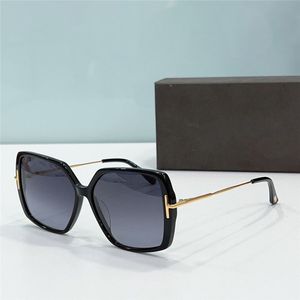 Nouveau design de mode lunettes de soleil carrées 1039 monture en acétate branches en métal style simple et populaire lunettes de protection UV400 extérieures polyvalentes