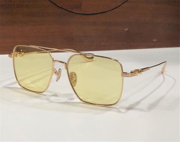 Nouveau design de mode lunettes de soleil carrées 8146 cadre en métal vintage simple forme hip hop rock style extérieur uv400 lunettes de protection