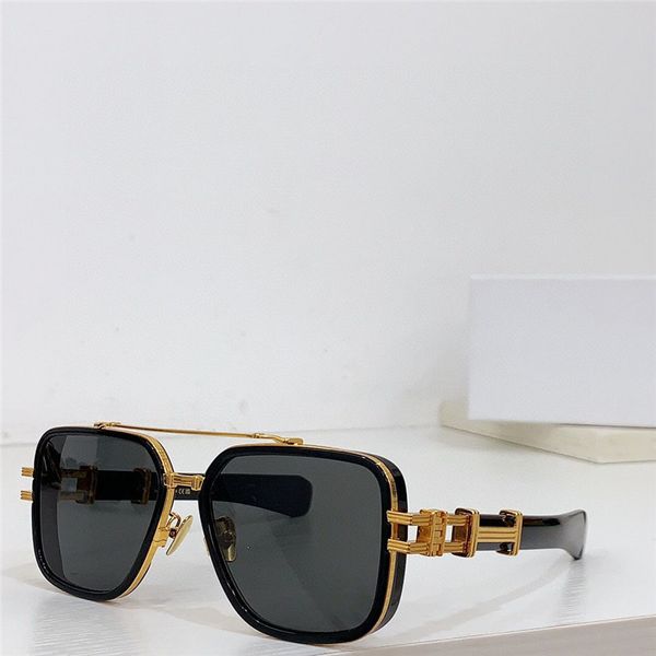 Nouveau design de mode lunettes de soleil carrées BPS-146B monture en métal et planches forme polyvalente style simple et généreux lunettes de protection UV400 extérieures haut de gamme