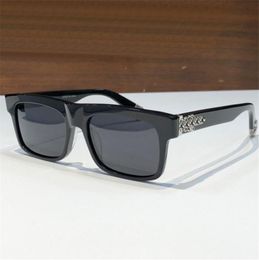 Nouveau design de mode lunettes de soleil carrées SLUSS BUSSIN rétro monture en planche d'acétate style simple et généreux lunettes de protection polyvalentes pour l'extérieur uv400