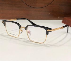 Nouveau design de mode monture carrée en titane lunettes optiques HERME style rétro généreux forme polyvalente avec boîte peut faire des lentilles de prescription