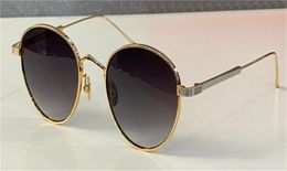 Nouvelles lunettes de soleil design de mode 0009S Retro Round K Gold Frad Trend Avantgarde Style Protection Permet Top Quality With Box5035070