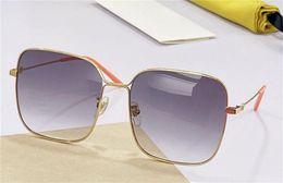 Nouvelles lunettes de soleil design de mode 0443 grand cadre en métal carré style simple et populaire lunettes de protection UV400 légères et confortables
