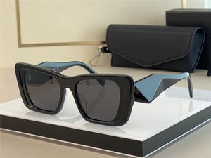 Nouvelles lunettes de soleil de design de mode 08wf Cadre de plaque d'œil de chat Temples coupés de forme de diamant