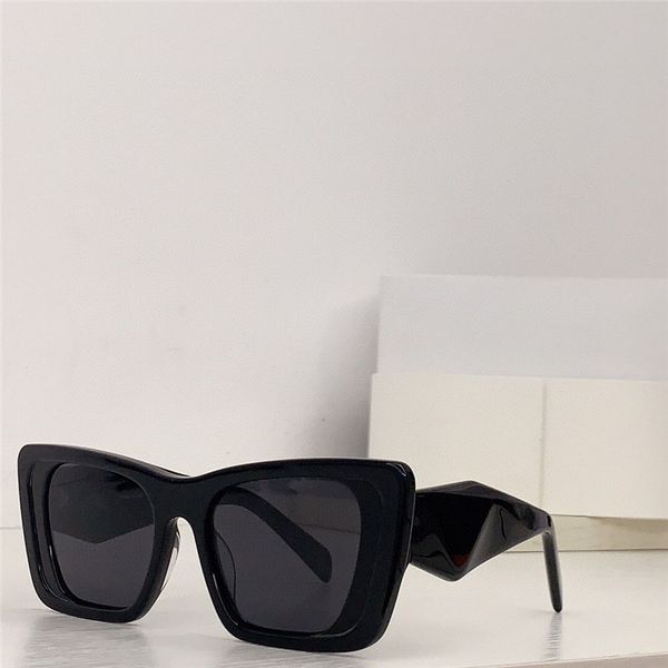 Nouvelles lunettes de soleil design de mode 08YS monture de plaque d'oeil de chat branches coupées en forme de diamant lunettes de protection UV400 extérieures de style populaire et simple avec chaîne en métal