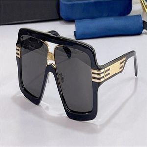 Nouvelles lunettes de soleil design de mode 0900S Square Frame d'avant-garde Style de passerelle tendance Été extérieur UV400 Verres de protection Top Quality 229F