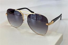 Nouvelles lunettes de soleil de design de mode 1091 Pilote sans cadre Lens d'objectif métallique Tête de tas de serpents Populaire Générous Top Protection G8680202