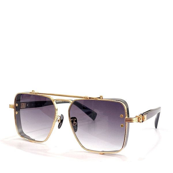 Nouvelles lunettes de soleil design de mode 125A-58 cadre en métal carré style simple et populaire lunettes de protection uv400 extérieures polyvalentes de qualité supérieure