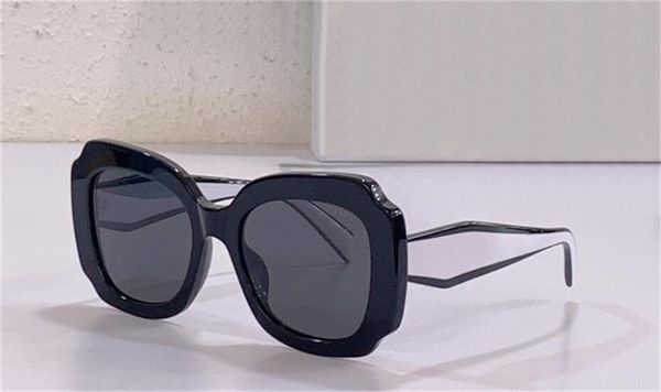 Nouvelles lunettes de soleil design de mode 16YS cadre de planche d'oeil de chat temples de bloc de couleur cool style sombre populaire lunettes de protection uv400 en plein air
