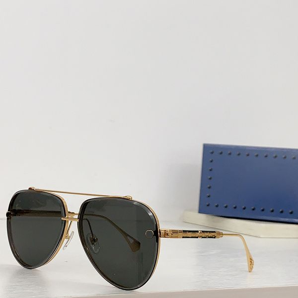 Nouvelles lunettes de soleil design de mode GG1594 monture en métal avec clip en cuir amovible lunettes de protection UV400 extérieures de style simple et populaire avec boîte