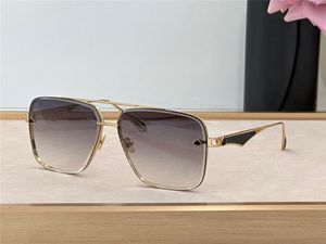 Nuevo diseño de moda gafas de sol HALY II lentes de corte cuadrado K montura dorada estilo generoso y versátil gafas de protección uv400 para exteriores