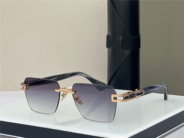 Nuevas gafas de sol de diseño de moda Mate Evo One Rimless Square Lens Piece Masterpelina hecha a mano japonesa Popular y simple High Ded Outdoor UV400 Protection Gheas