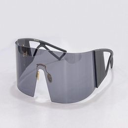 Nieuw modeontwerp zonnebril Scopic Shield Lens Rimless frame vol futuristisch populaire en eenvoudige stijl UV400 Beschermende Goggle2550124