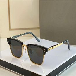 Nouvelles lunettes de soleil design de mode Statesman-SIX cadre carré forme classique style simple et polyvalent haut de gamme extérieur UV400 protection242n