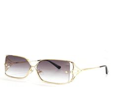 Nuevas gafas de sol de diseño de moda Z1629U Marco de metal cuadrado Templos florales populares y elegantes Gafas de protección UV400 al aire libre6651827