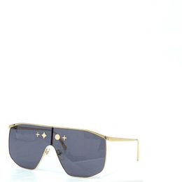Nouveau design de mode lunettes de soleil Z1717U pilote cadre en métal bouclier lentille classique monogramme style populaire extérieur UV400 protection glasses233w