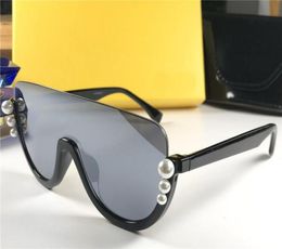 Nouveau design de mode femmes 0296 lunettes de soleil carrées demi-monture perles avant-garde style populaire uv 400 lunettes de protection5243285