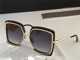 Nouveau design de mode femmes lunettes de soleil carrées NARCISSUS métal acétate cadre 80s-era femmes et accessoires style extérieur uv400 lunettes de protection
