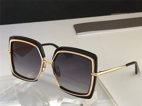 Nuevo diseño de moda mujer gafas de sol cuadradas NARCISSUS marco de acetato de metal 80s-era ropa de mujer y accesorios estilo al aire libre gafas de protección uv400