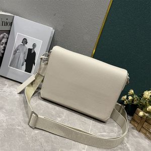 NIEUWE FASHEID Designer Bag Men Trio Messenger Bag Hoogwaardige Crossbody Tassen Dames Classic White Luxury Handtaszakken Wortel in reliëf lederen schoudertassen