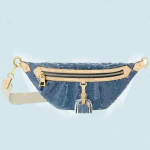 Nieuwe modeontwerpertas Retro denim tas Dames crossbody tas Luxe handtas Vagebond schoudertas Blauwe denim crossbody tas M57790 M24564