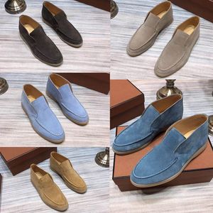 NIEUWE mode Designer Merk Open Walk Suede Sneaker Schoenen Vrouwen casual schoenen Mannen Casual Walking Flats klassieke enkellaars