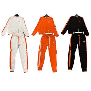 Nouveau créateur de mode Orange Noir Blanc Femmes Survêtements dames filles costume de sport décontracté classique marque de luxe vêtements pour femmes expédition rapide avec livraison gratuite