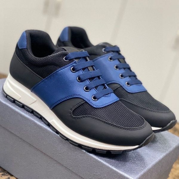 Nouveau créateur de mode de haute qualité Black and Blue épissage de chaussures de tennis décontractées pour hommes et femmes tissu à lacets Ventilate Comfort All-Match Sports Chaussures DD0415P 38-44 17