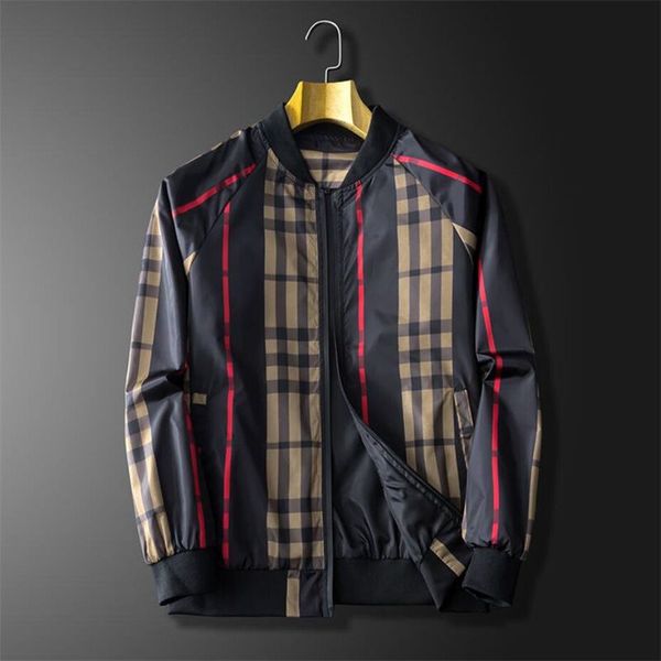 Nuevo diseñador de moda chaqueta para hombre primavera otoño abrigo rompevientos ropa con cremallera chaqueta prendas de vestir exteriores ropa deportiva para hombre chaqueta tamaño M-3XL