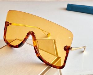 Nouvelles lunettes de soleil créatrices de mode 0540 Connected Lens Big Size Half-Frame avec petite étoile Avantgarde Popular Goggle Top Quality 0543967561